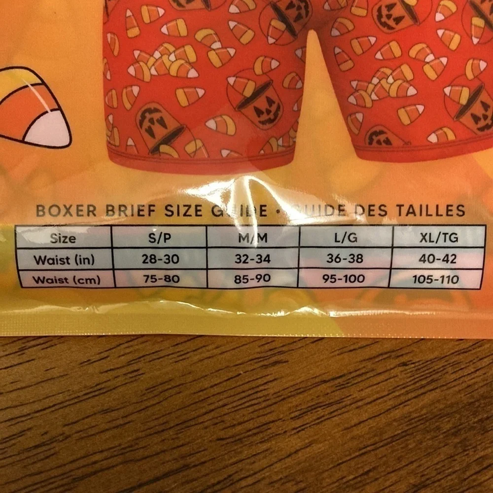 ORIGINAL CANDY CORN MEN'S BOXER BRIEFS NEW